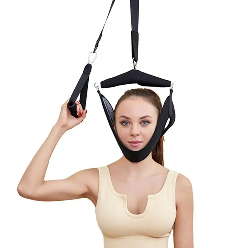 Cervical Traction Device Neck Traction Devices for Home Use Portable Neck Stretcher Hammock for Neck Ache Relief Physical Aids