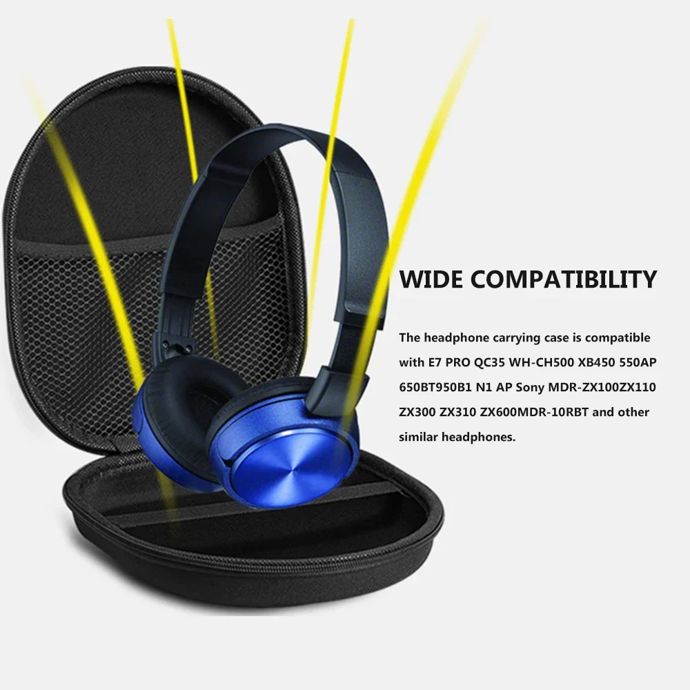 Headphone Carrying Case Headset Organizer Hard Headsets Headphones Storage Bag Pouch