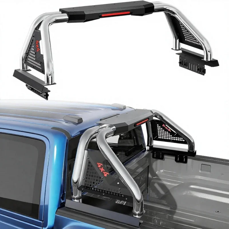 Universal Stainless Steel Pickup Roll Heavy Duty 4X4 Truck Sport Bar Anti-Rust Offroad Exterior Modification Accessory