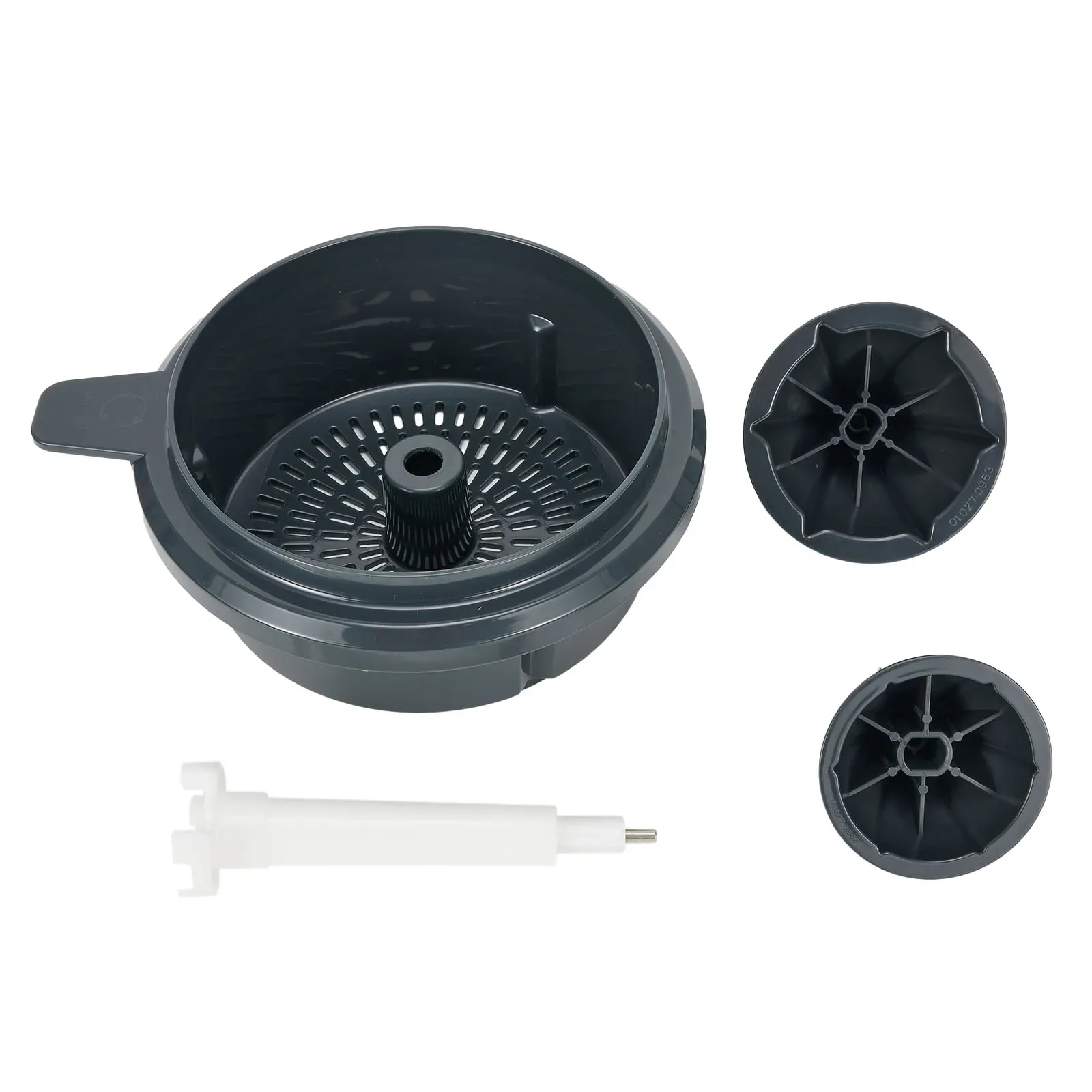 1set Juicing Set Container Cutter Kit Black Plastic For Thermomix TM5/6 Multifunction Food Processor Juicer Replacement Parts