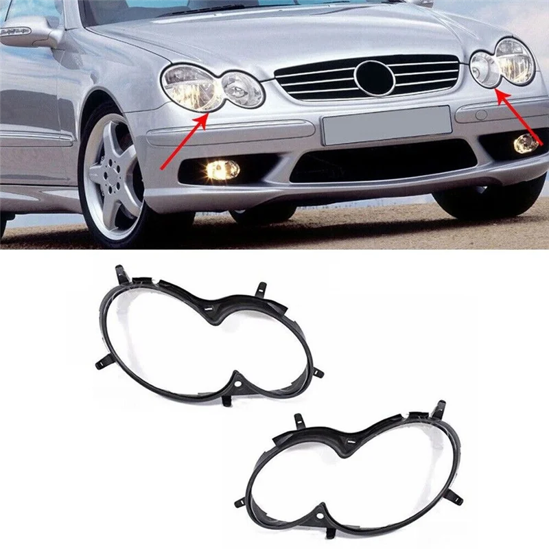 1Pair Left Right Headlight Head Light Lamp Gasket for Mercedes Benz W209 CLK 2003-2009 2098260191