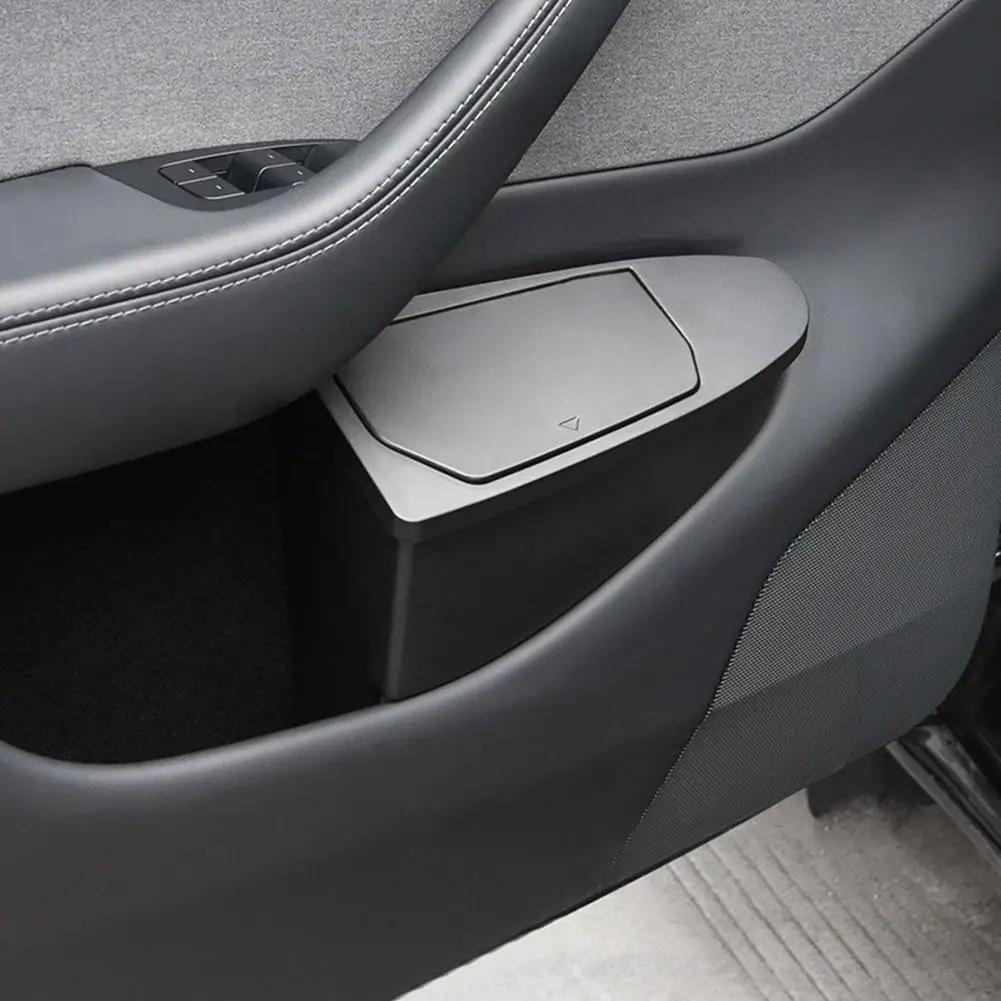 

For Tesla Model Y Juniper 2025 Front Door Storage Trash Can Box Storage Storage Door Car Accessories Car Functional Multi B D9p7