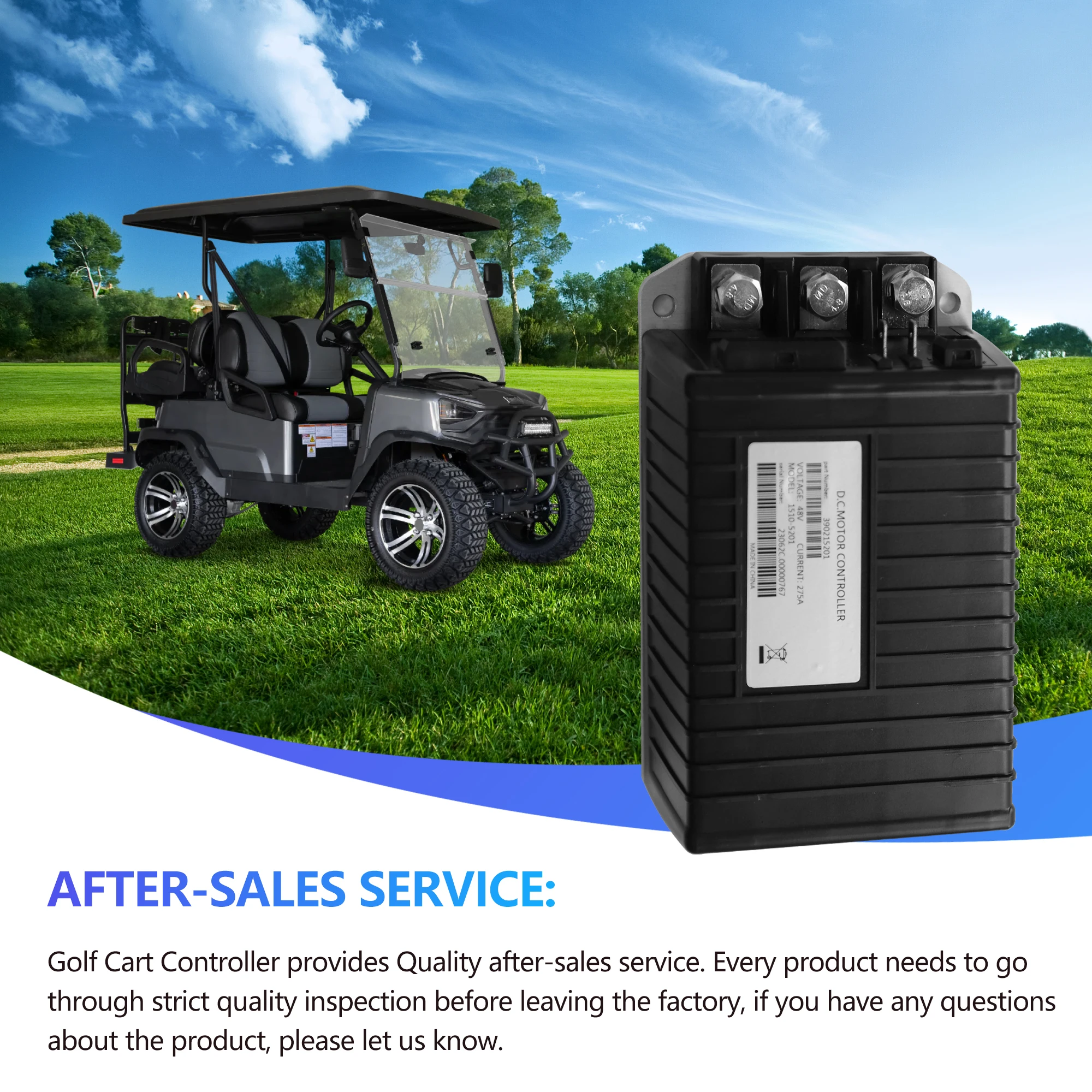 

1510-5201 Speed Controller, 48V 250A Motor Controller 101956501 for Curtis Club Car DS Precedent Villager 4 Golf Cart 2000-2009