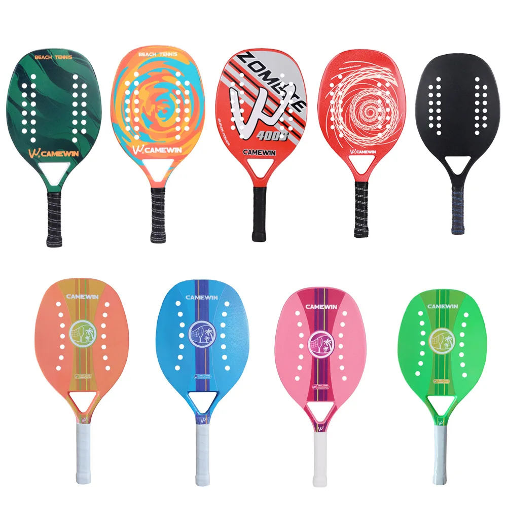 

High Quality Carbon and Glass Fiber Beach Tennis Racket Soft Face Tennis Racquet with Protective Bag Cover Pala Padel