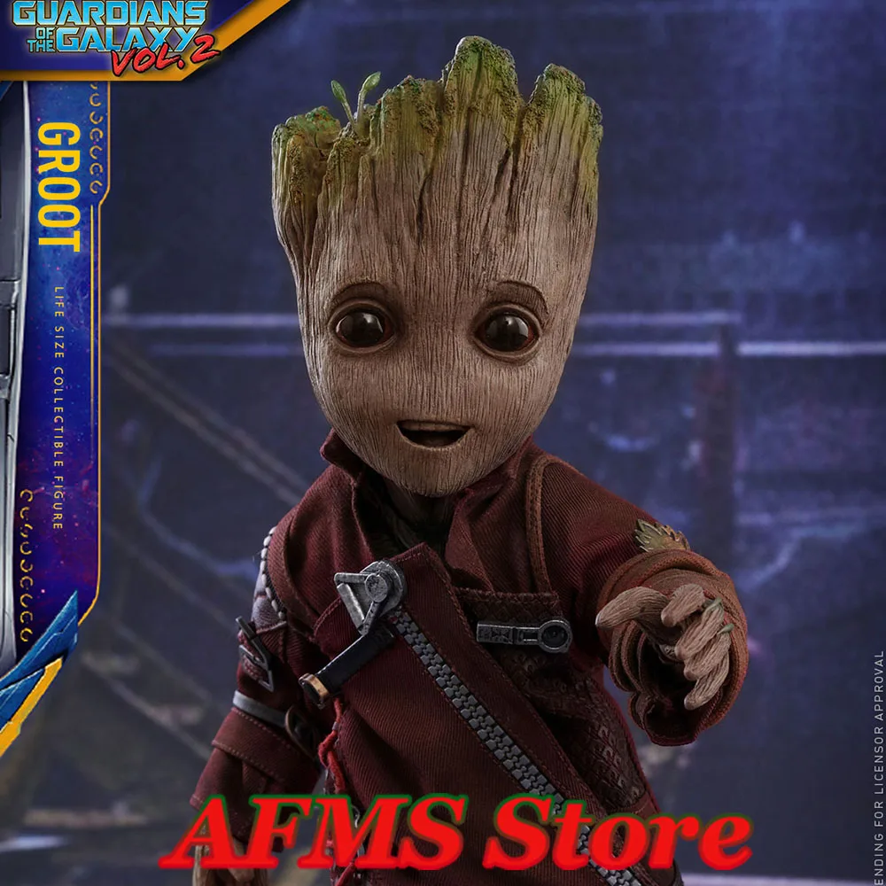 HOTTOYS LMS004 1/6 Scale Collectible Figure Guardians of the Galaxy Groot Full Set 12Inch Soldier Action Figure Model Best Gift