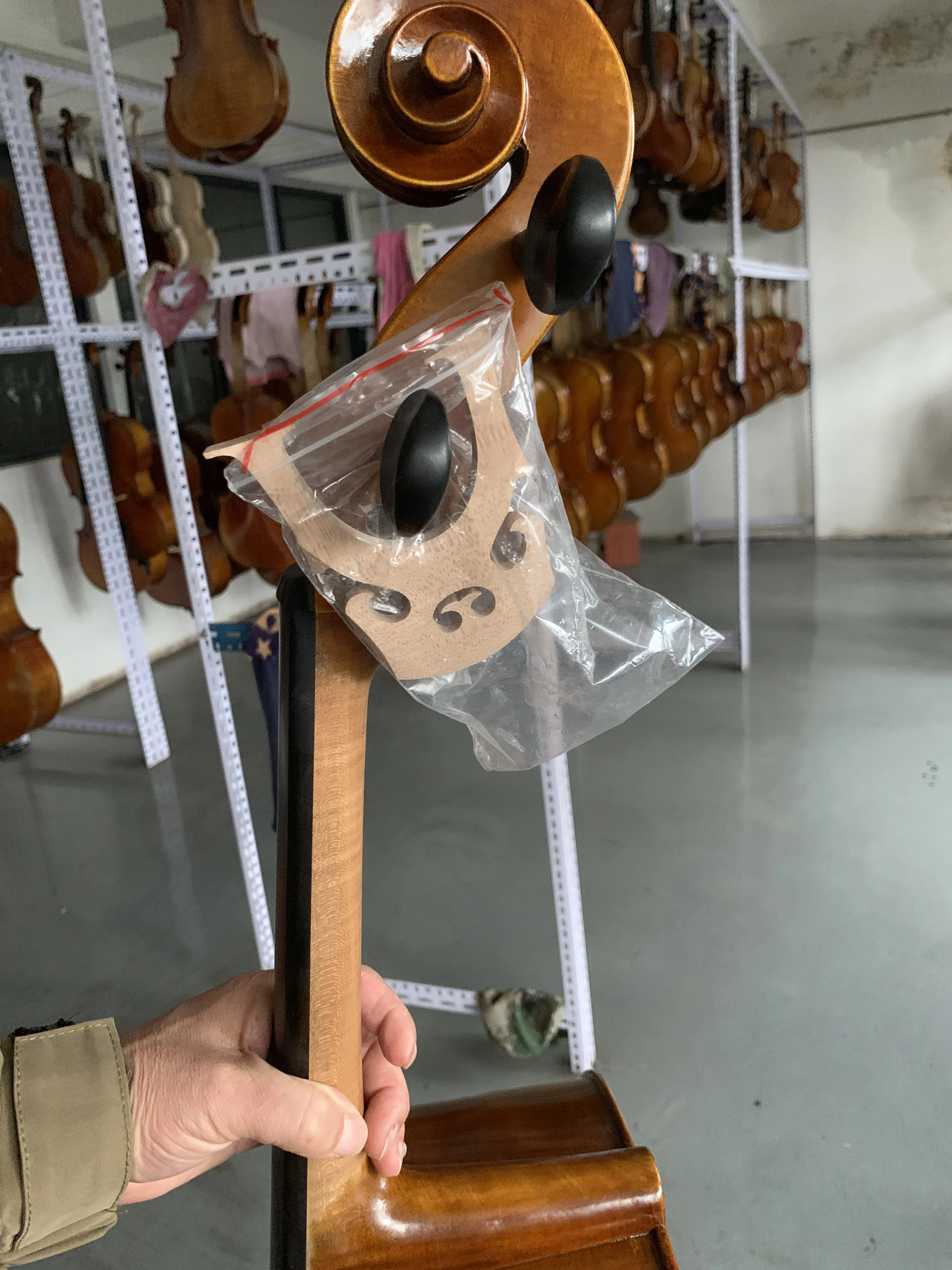 4/4,7/8 ,1/4,1/2  Handmade Cello Solid Spruce and Maple Gloss Varnish  Ready to Play Sound Nice Good Grain