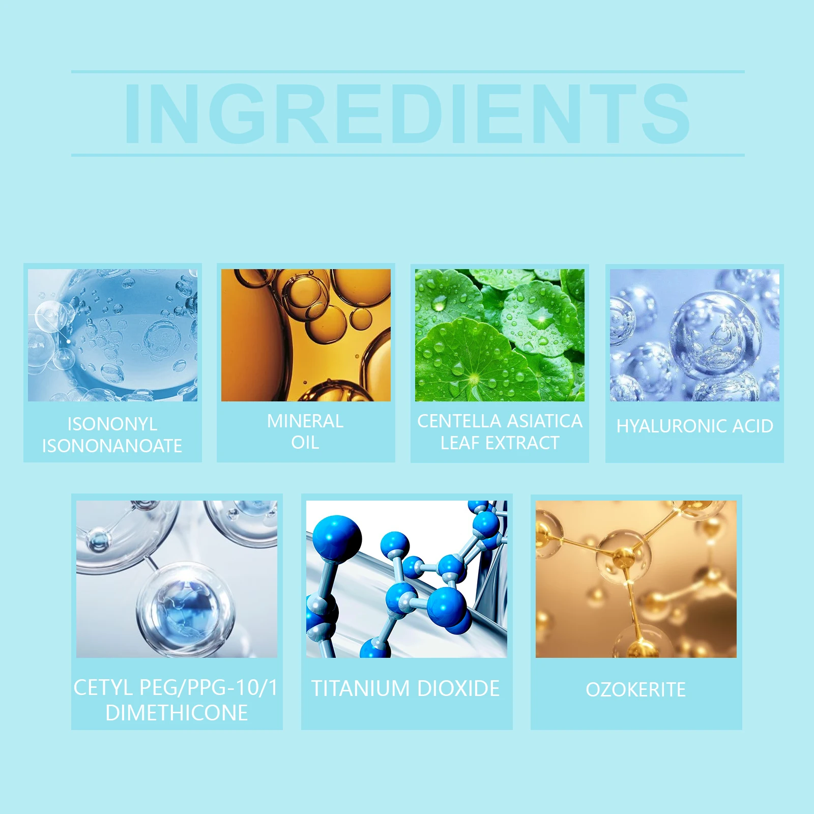 HOYGI Centella Asiatica Moisturizing Stick Hyaluronic Acid Face Cream Hydrating Soothing Balm Sun Serum Sunscream UV Protection