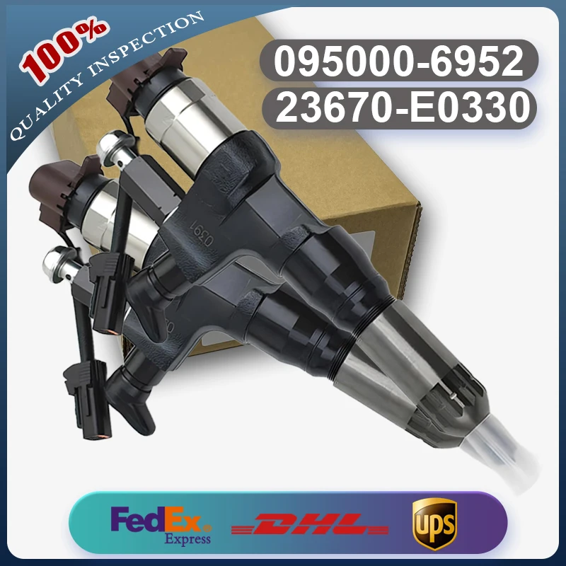 

Fuel Injector 095000-6952 095000-6951 23670-E0330 Common Rail Injector for Hino Engine J05C J05D Truck 500 Series