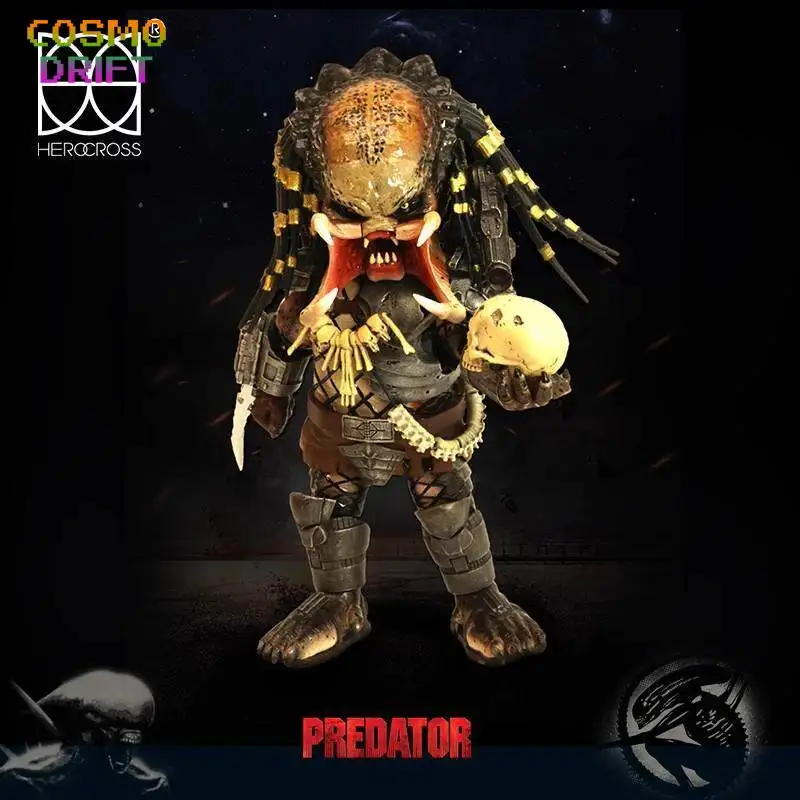

Оригинальная фигурка HEROCROSS Predator, детализированная коллекционная фигурка персонажа из фильма, украшение для рабочего стола для фанатов и коллекционеров