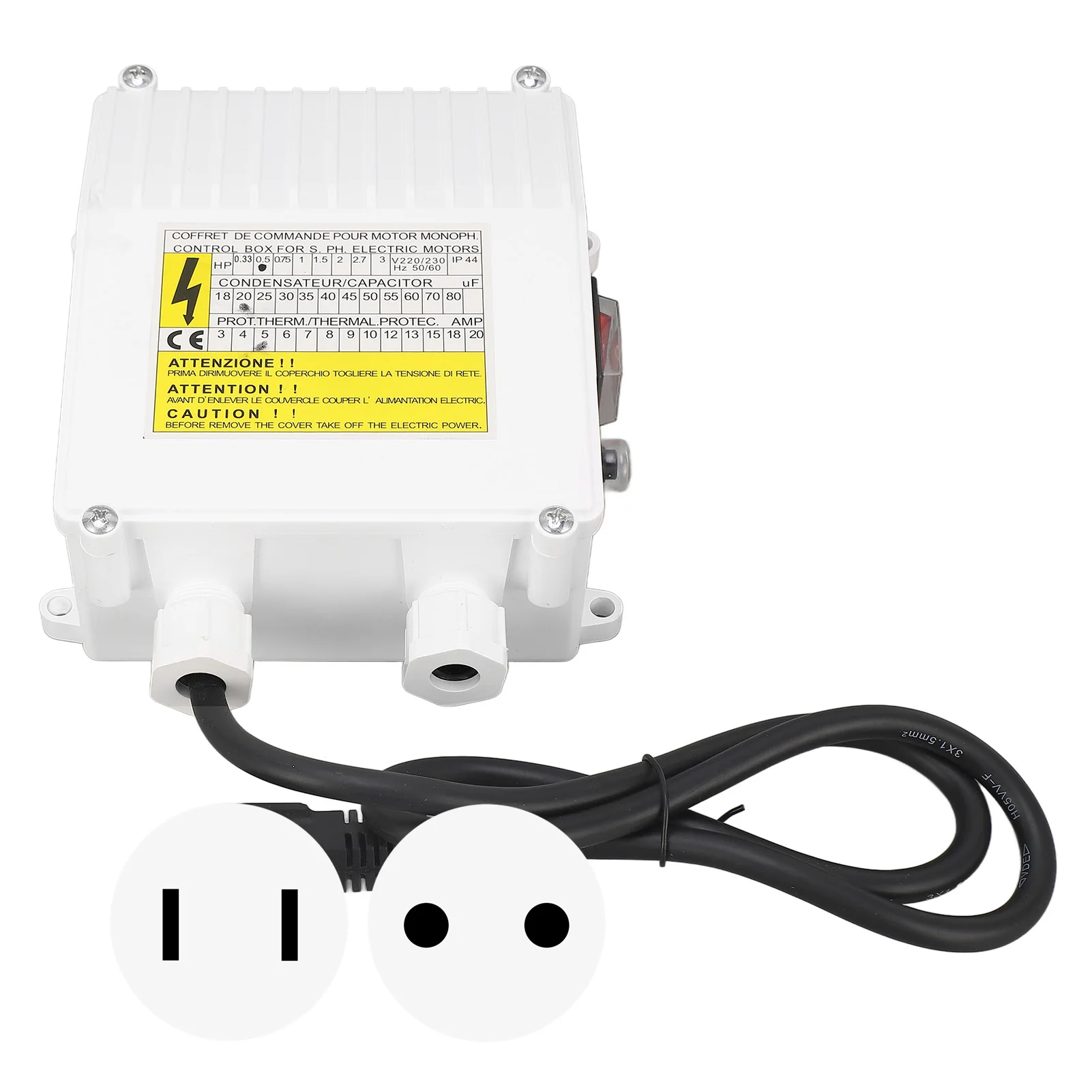 Pump  Controller Widely Used Sturdy Simple To Install Submersible Pump Control Box 370W 0.5HP ABS Housing for Industrial