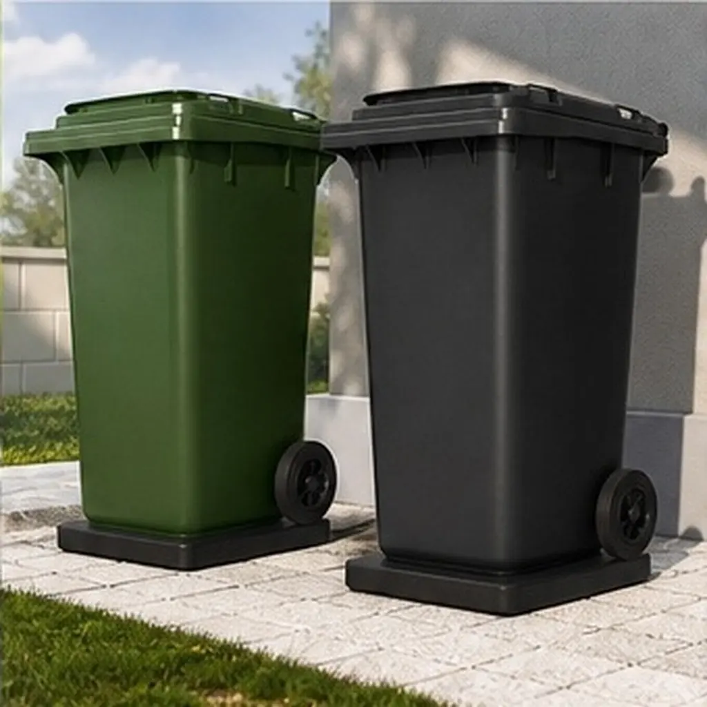 Trash Can Weight Base Heavy Duty Anti-Tip Bottom Plate Outdoor Garbage Bin Stabilizer Stability Weight Plate Anti-Tip Base