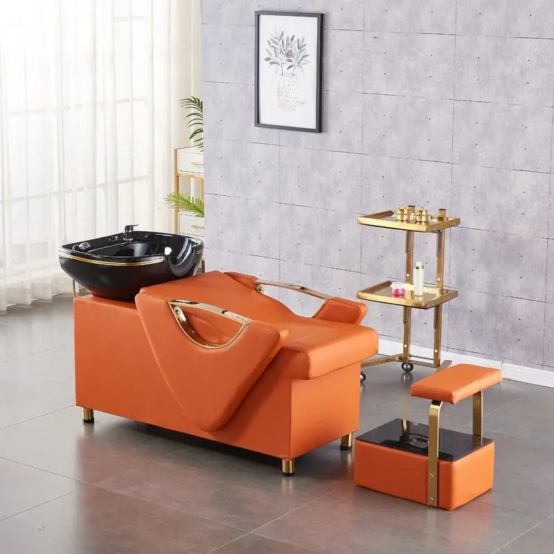 Salon shampoo bed thai shampoo bed shampoo bowl sink and chairs