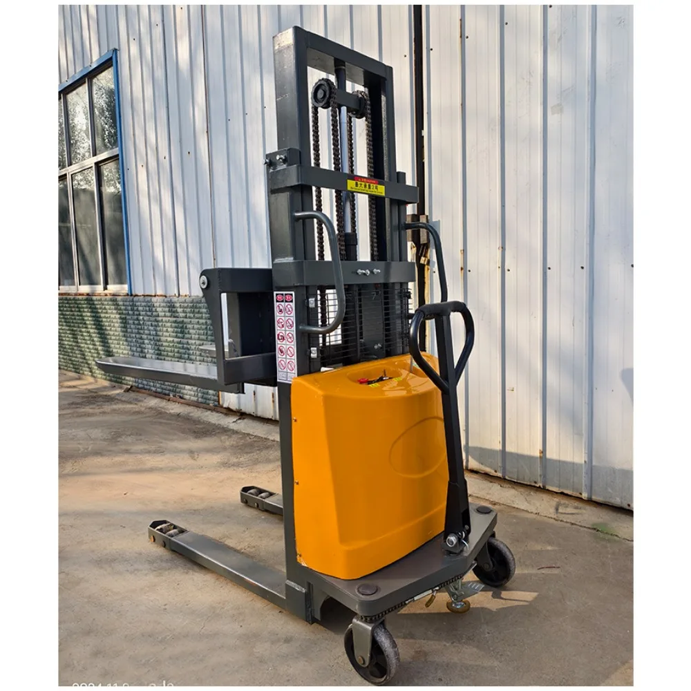 Small lifting pallet stacking and loading and unloading fully electric stacker