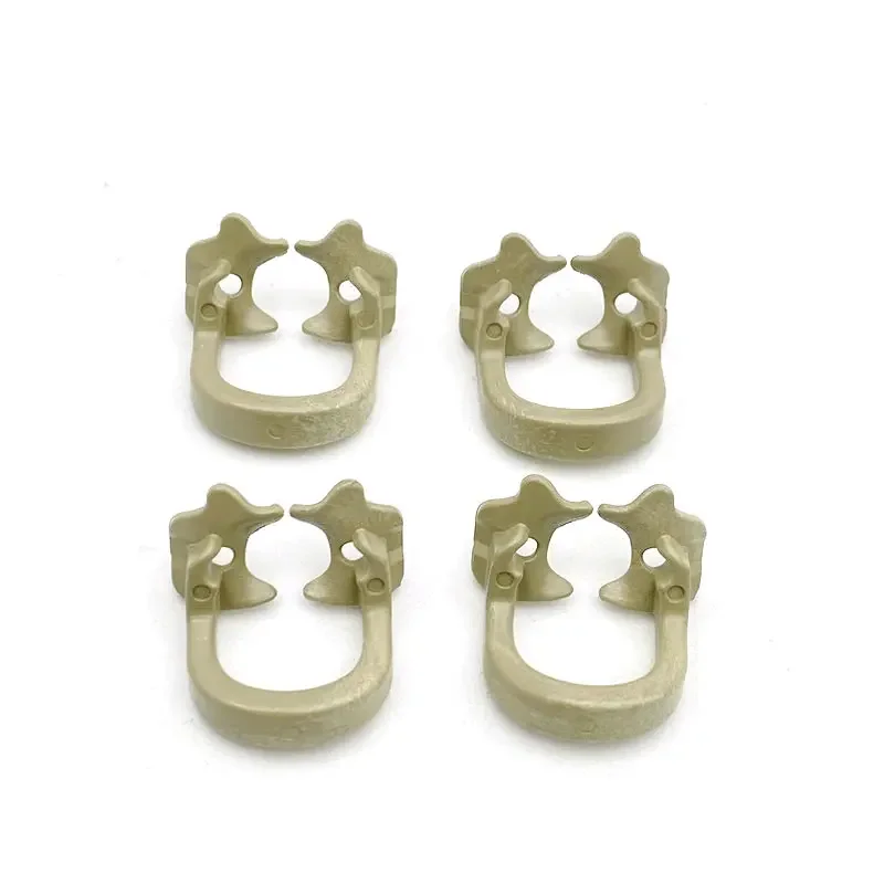 4pcs/set Dental Rubber Dam Clamps Rubber Barrier Clip Resin Material For Dental Lab Dentist Tools