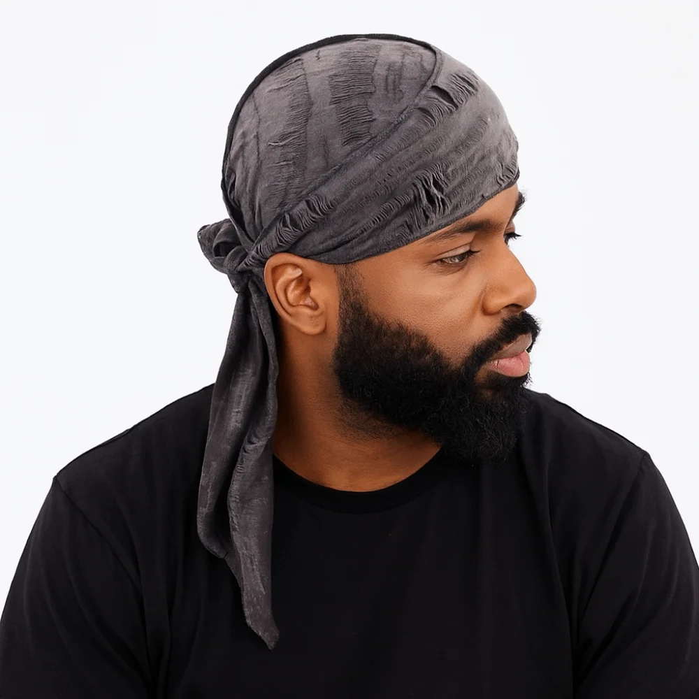 Cotton Hip Hop Bandana Headscarf Breathable Headband Long Tail Pirate Cap Strap Headband Hat Cycling Head Scarf Hole Bandana Cap