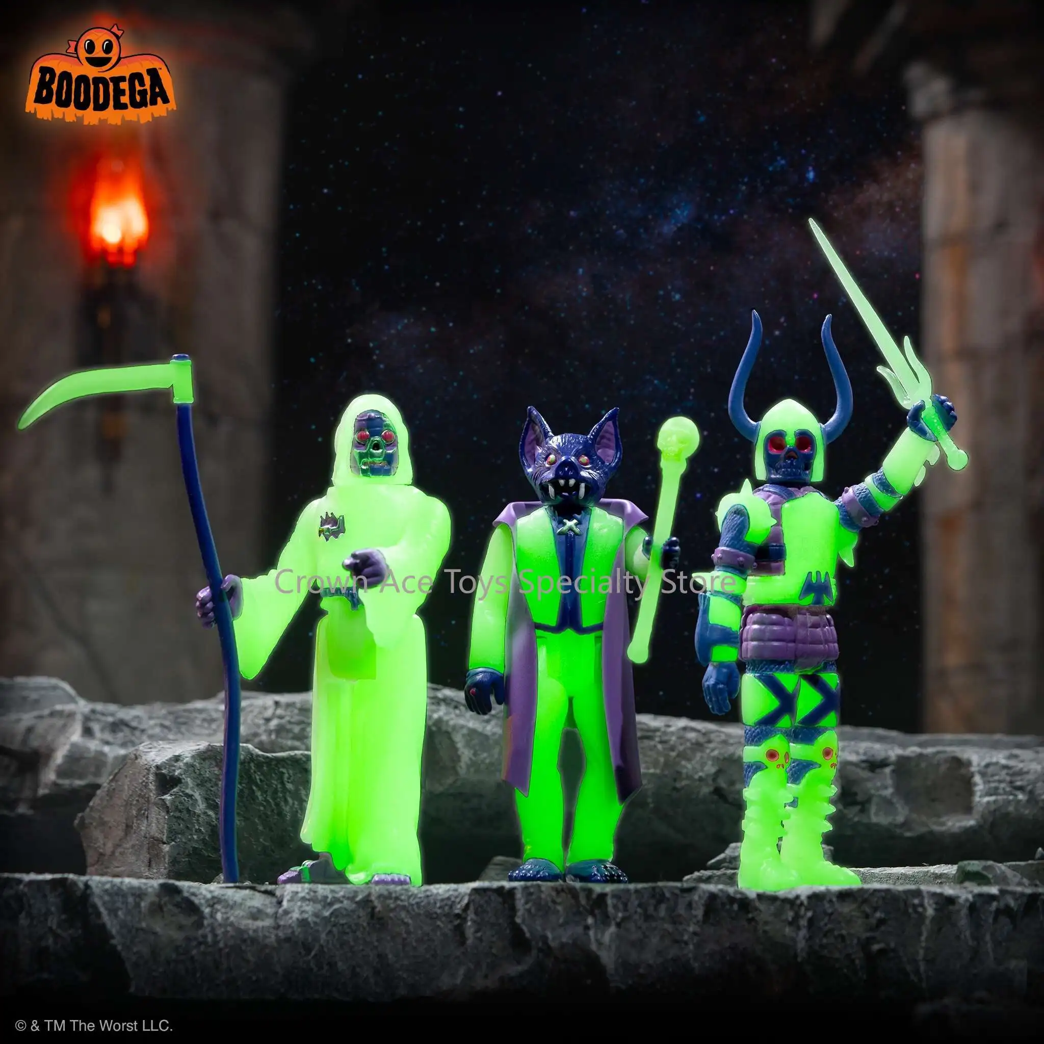 In Stock Super7 Halloween Monsters King Hell Batula Snake Tut 3.75" Action Figure Classic Collectibles and Retro Toys