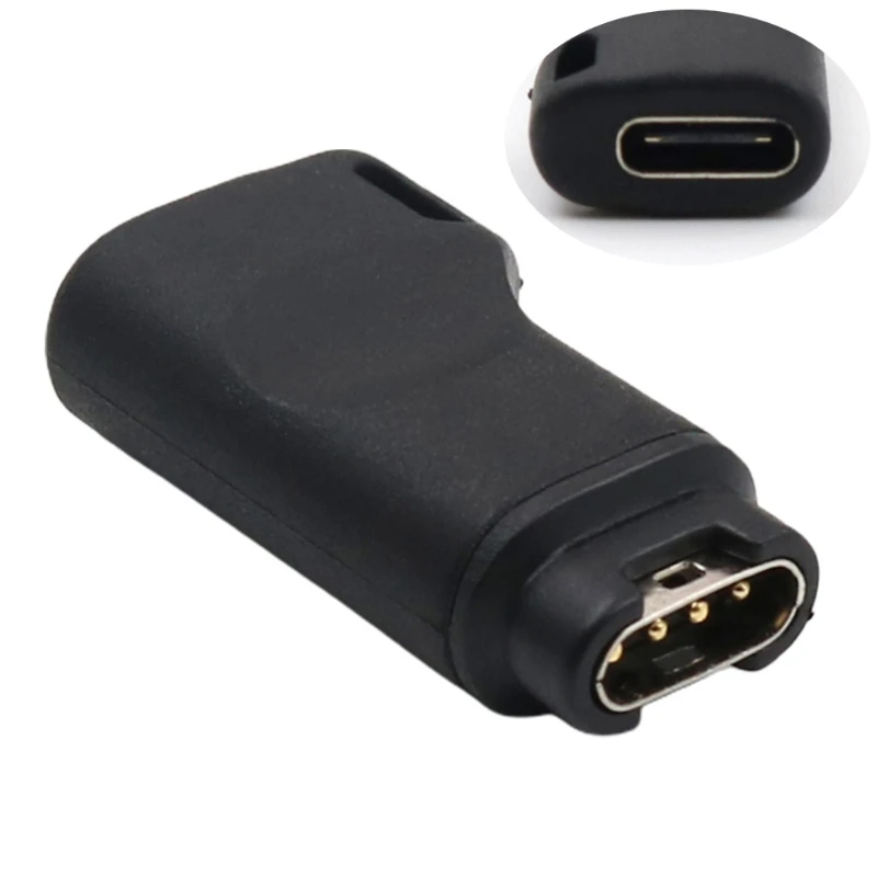 90 Degree Type-C to 4pin Charging Adapter Female to Male Charger Converter for Fenix7 7x 5s 6 6X 6S Pro