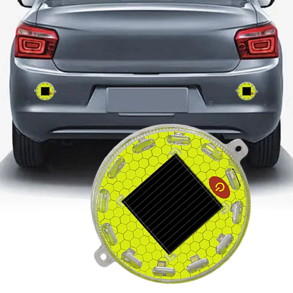 Solar Car Warning Light for Universal Bycles / Motobycles / Cars / SUVs