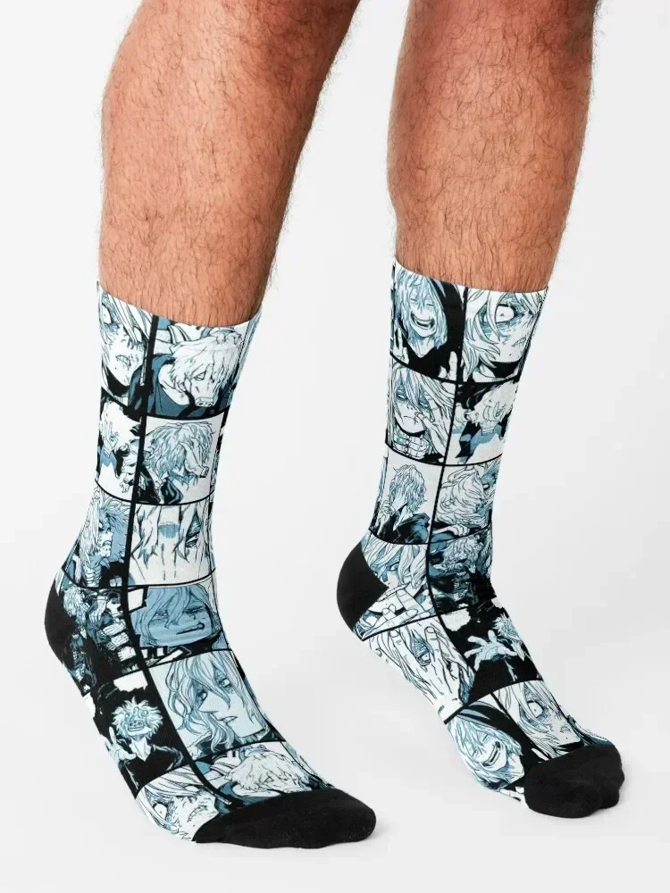 جوارب Shigaraki Collage (نسخة ملونة) جوارب عصرية لطيفة رياضية مضادة للانزلاق للرجال والنساء #3