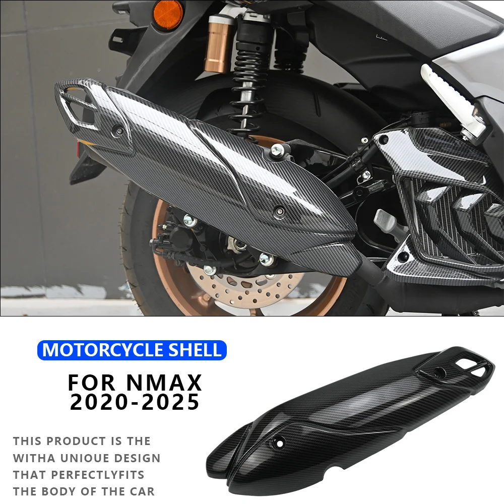 MTK For YAMAHA NMAX 2020-2025 Motorcycle Exhaust Shield Modified Exhaust Pipe Insulation Combustion Protective Cover Accessories