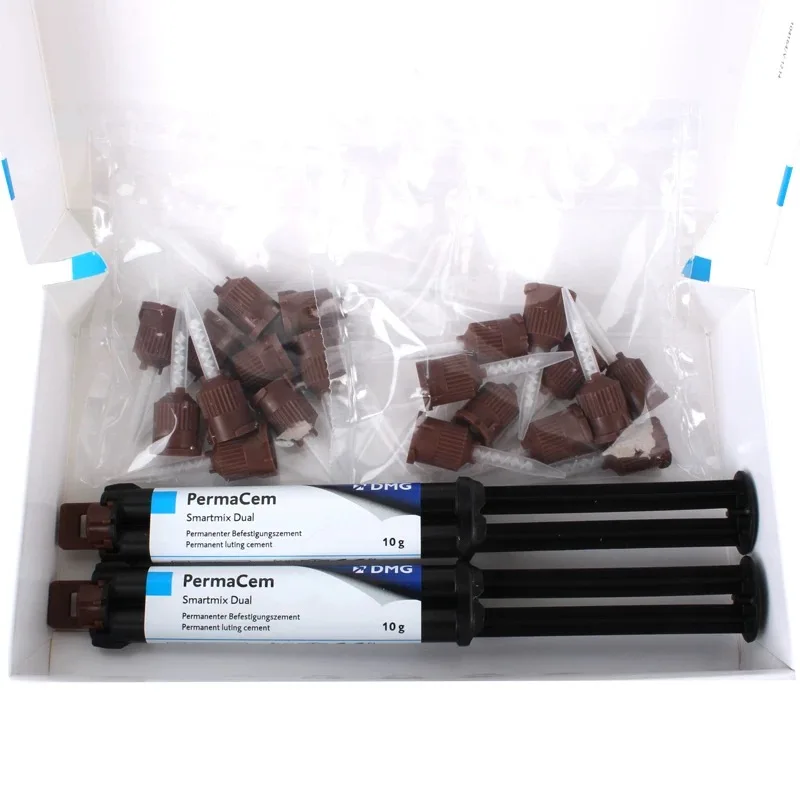 DMG PermaCem Smartmix Dual Self-Adhesive Resin Cement 10g/Pc Dual Cure Dental Luting Material for Crown, Bridge & Inlay