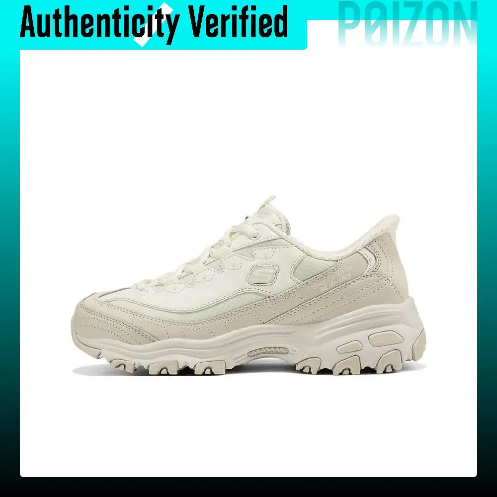 Skechers DLITES Height Increasing Low top Chunky Sneakers Women's Ecru 150864-NAT