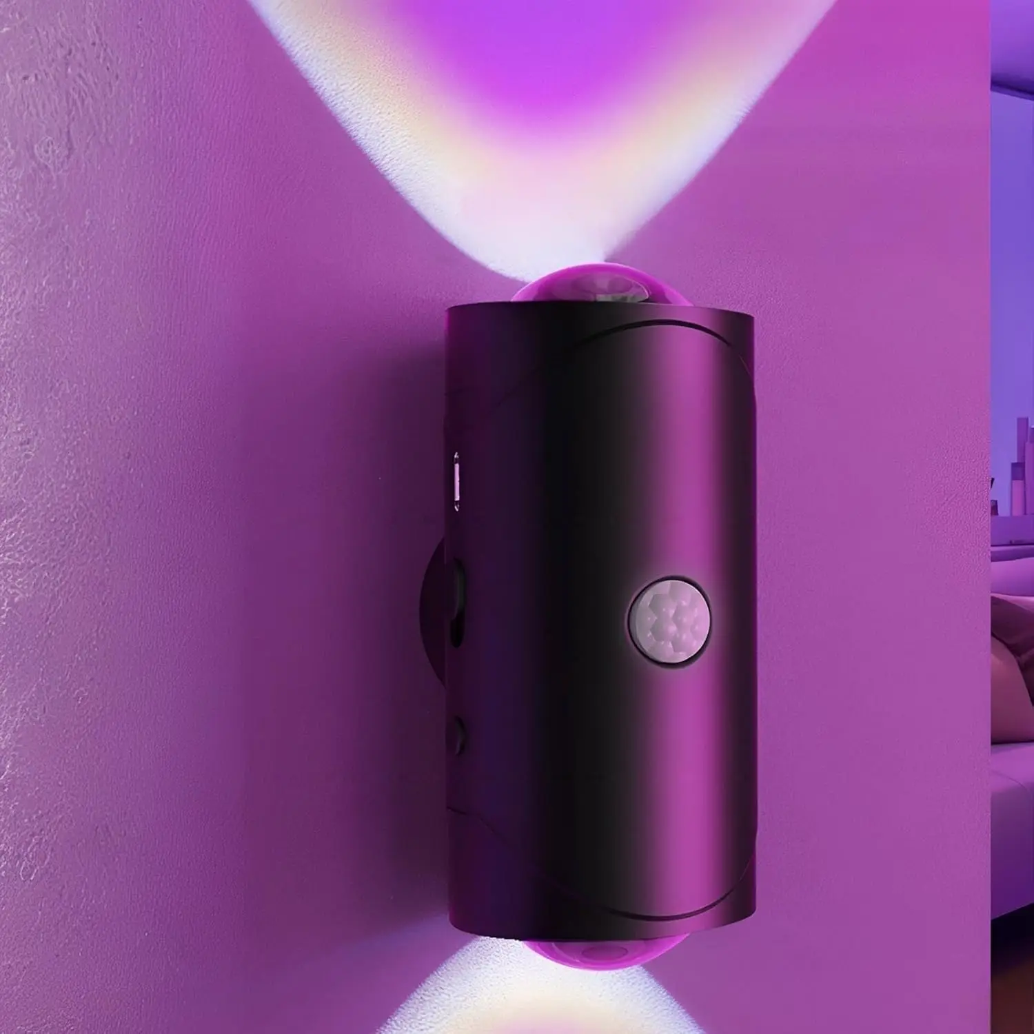 

Motion Sensor Light,Motion Sensor Night Light,Type-C,Magnetic Mount,Colors Change Wall lamp for Bedroom,Bathroom,Courtyard