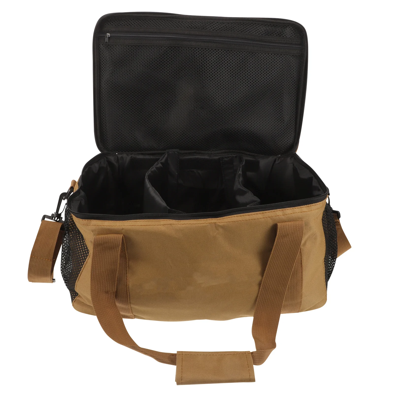 

Portable Picnic Bag Large Capacity Oxford Cloth Reusable Durable Handle Smooth Zipper For Outdoor Camping Travel Lunch Organizer