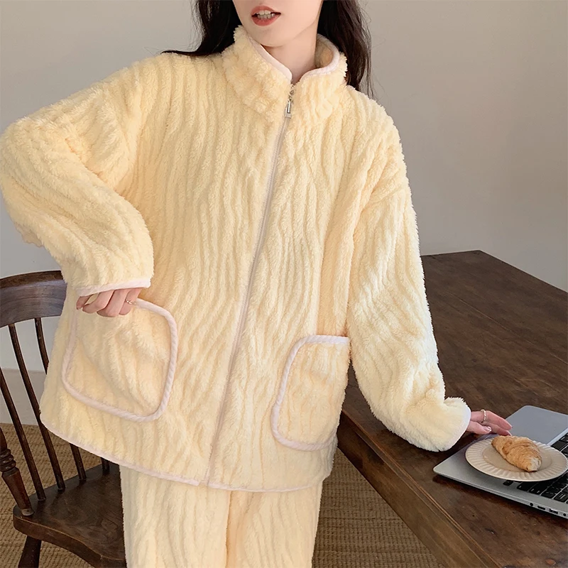 

Pajama Sets Oversized Women Knitted Peach Stripe Pattern Soft Stretchy Breathable Ribbed Round Neck Short Sleeve Pants Summer OL