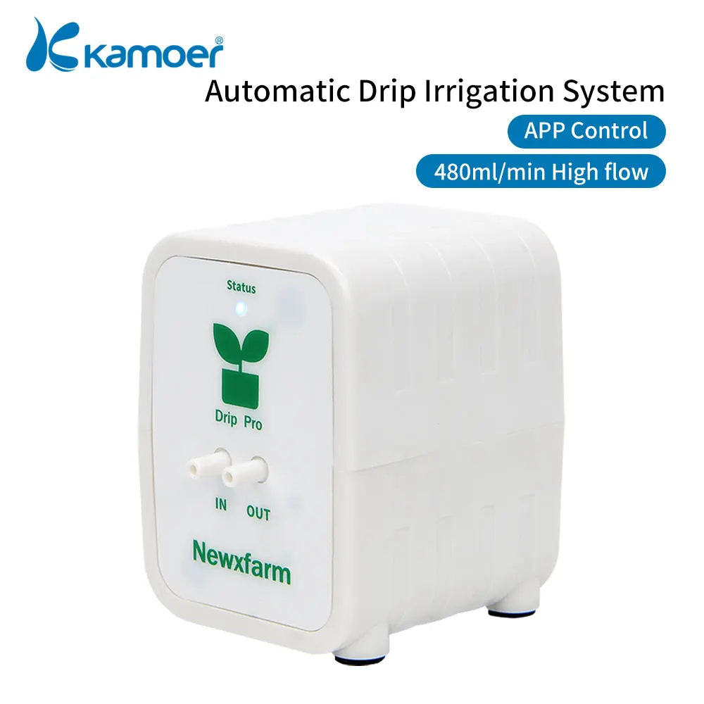 

Kamoer-Garden Automatic Watering Device Drip PRO3 WiFi Bluetooth Compatible, Irrigation with Timer System, DC Motor, 480 ml/min