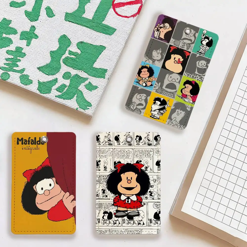 

cute M-Mafalda Card Holder For Daily Travel, Bus Card, Access Cards Protector, Suitable For Daily Use.