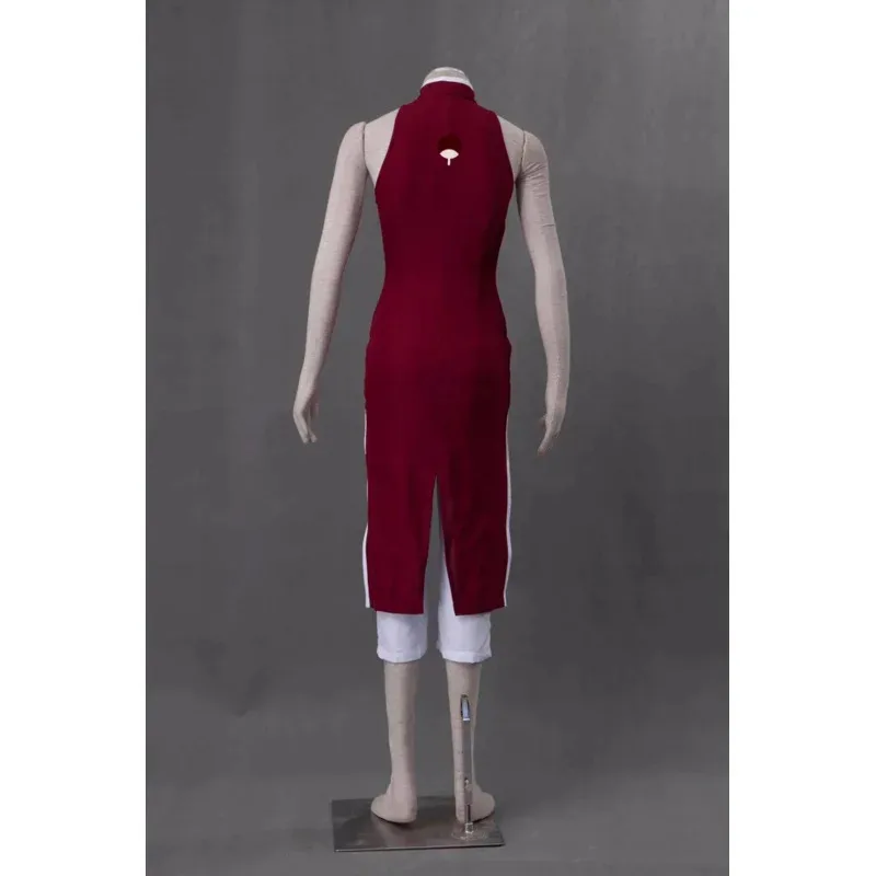 New ★ Cafiona Cheap BORUTO Haruno Sakura Cosplay Costume with Headband Sexy Girls Outfit Kids Women Halloween Pluse Si★ 2025 qi☆