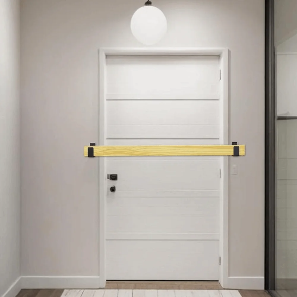 

Carbon Steel Drop Open Bar Holder Heavy Duty Rust Resistant Door Security Bracket Corrosion Resistant U Shape Door Bracket Shed