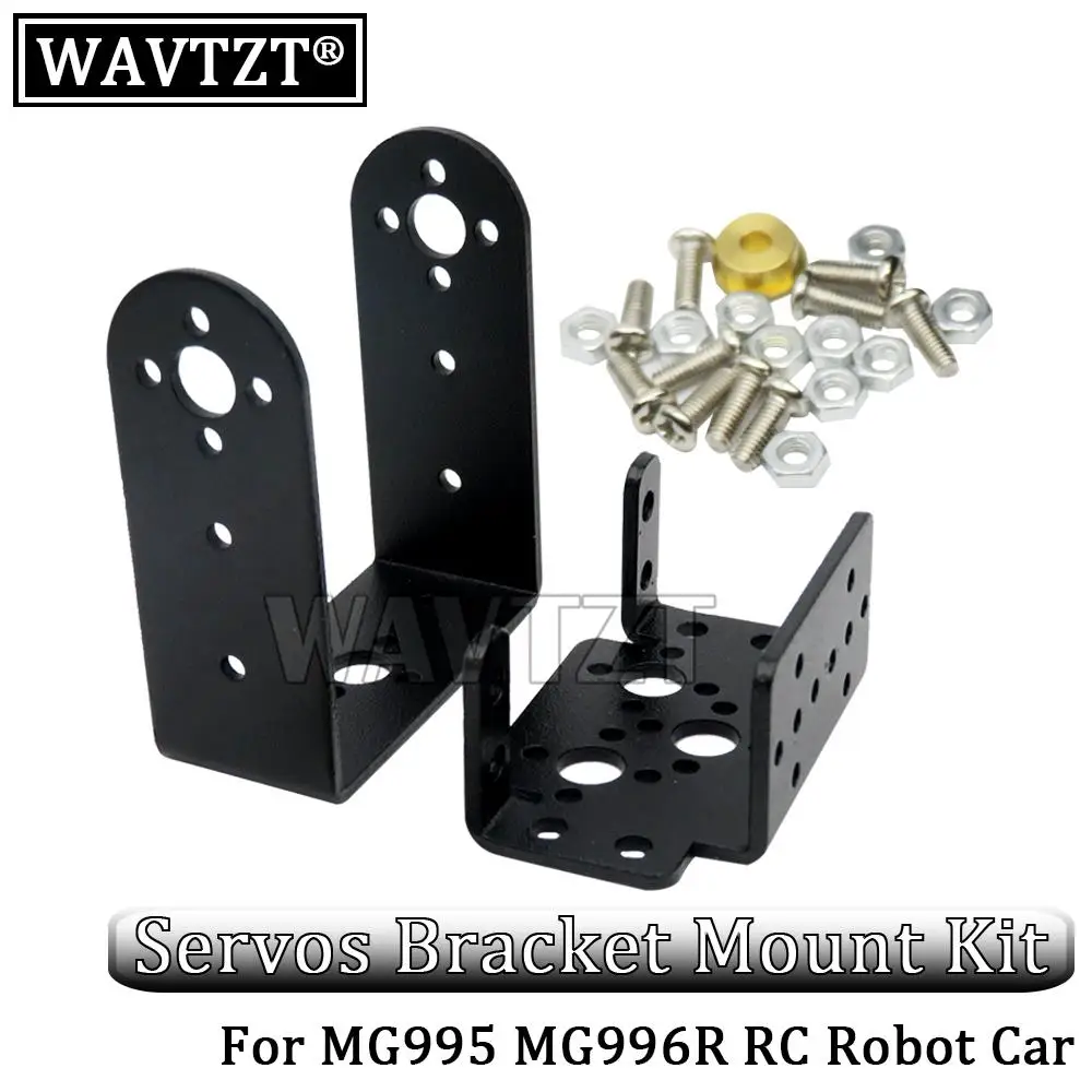 WAVTZT For MG995 MG996R MG945 MG946R Steering Gear Pan and Tilt Mount Mechanical Robot Servo Mount Set