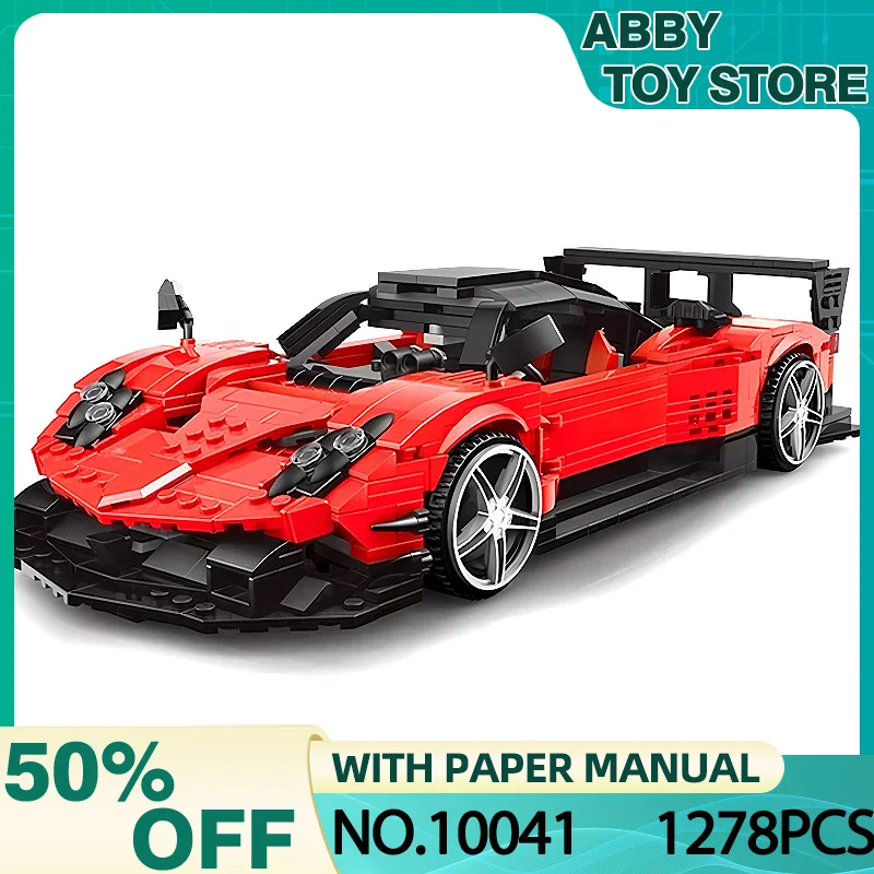

Mould King 10041 Sports Car Building Blocks Set Simulation Assembled Puzzle Toy Model Car Cool Birthday Gifts Toys for Kids