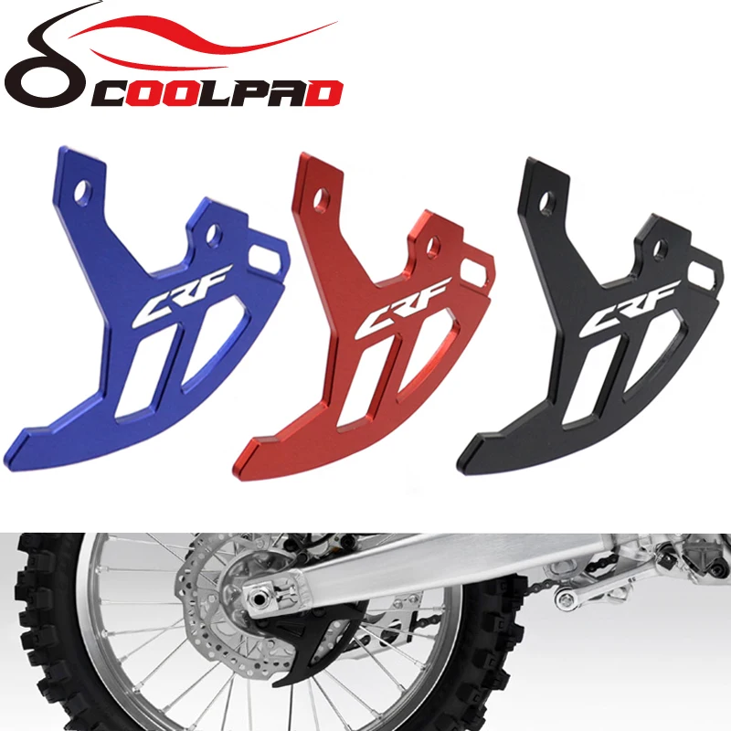 CRF LOGO CNC Rear Brake Disc Guard Cover For HONDA CRF 250R 250X 450R 450X 450RX CNC Motorcycle Rear Brake