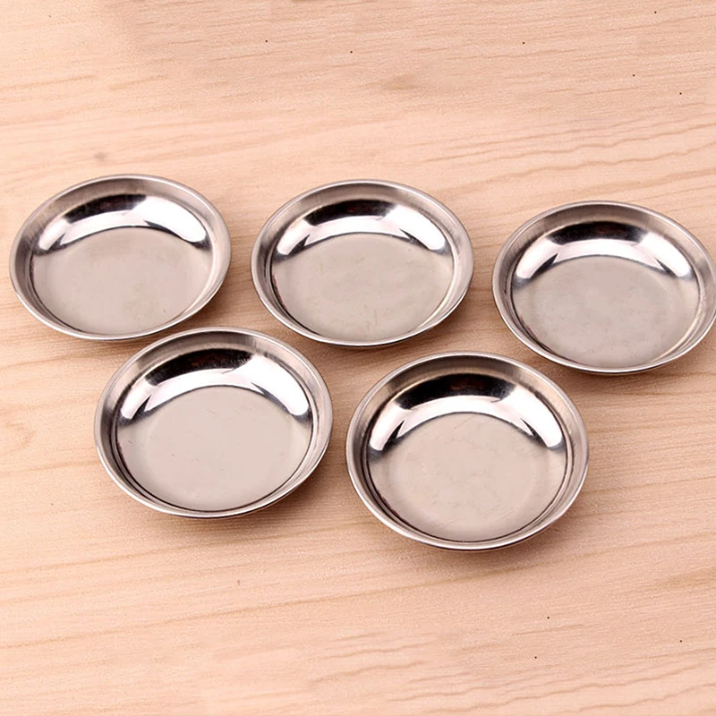 2/6Pcs Stainless Steel Painting Color Bowls Oil Paint Trays Paint Color Mixing Cups Color Mixer Painting Tools