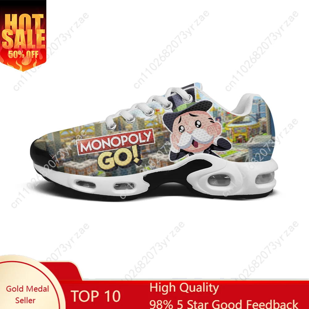 

Monopoly Go! Sports Shoe Tailor-Made Air Cushion Sneakers Mens Womens Teenager Fashion Couple Print Custom Shoes