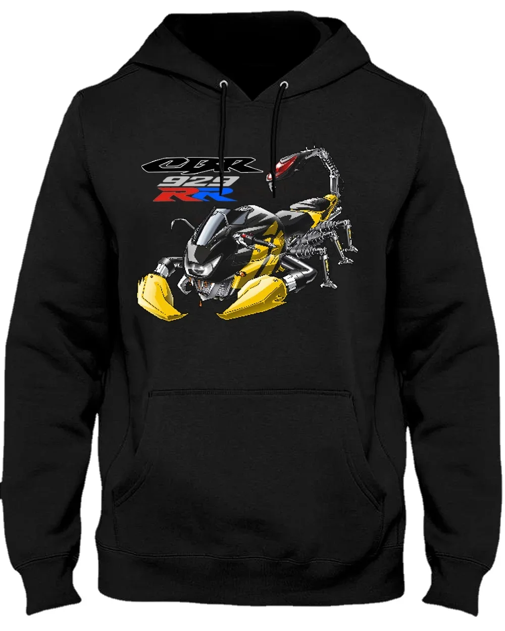 Classic Japanese Motorcycle CBR 929RR Scorpion Inspiration Pullover Hoodie 100% Cotton Casual Mens Sweatshirt Rider Streetwear