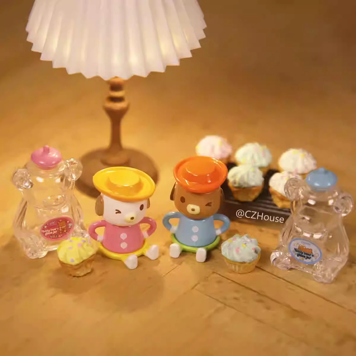 1:6 بيت الدمية نموذج اكسسوارات الأثاث مصغرة الدب زجاجة ماء إبريق الشاي لوحة جرو كوب Bjd Ob11 Gsc Blyth Lol الدعائم ديكور