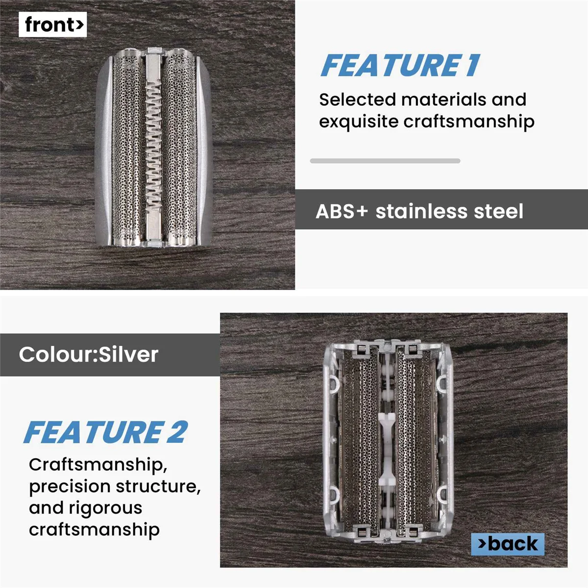 Testina di ricambio per rasoio per Braun 51S ContourPro serie 360 ° 5/8000 8975