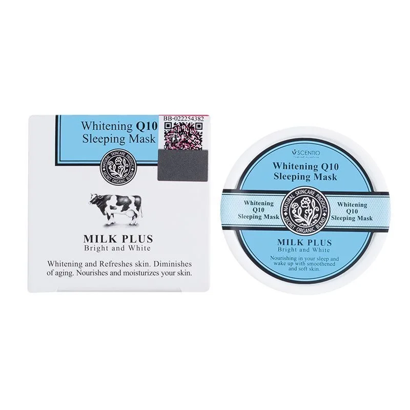Beauty Buffet Q10 Milk Whitening Sleeping Mask, 45g - Overnight Face Mask for Bright & Hydrated Skin - Thai Brand