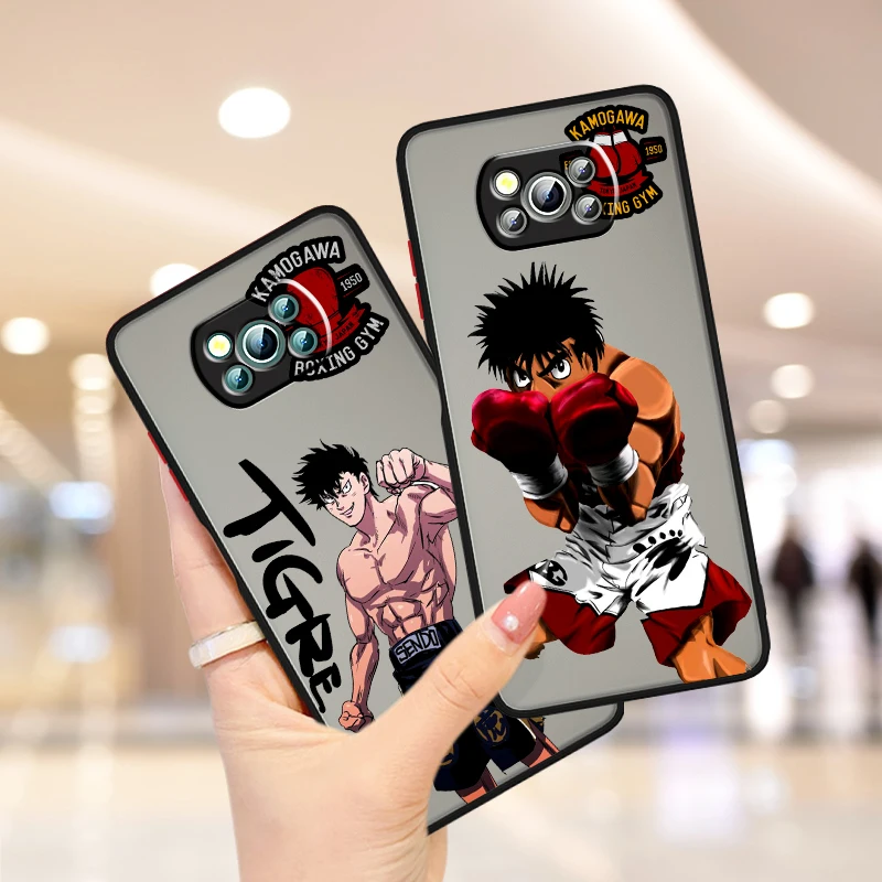 

Hajime No Ippo Frosted Translucent For Xiaomi Mi Poco X5 X4 X3 M6 M5S M5 M4 M3 F5 F4 F3 GT Pro 5G Cover Phone Case