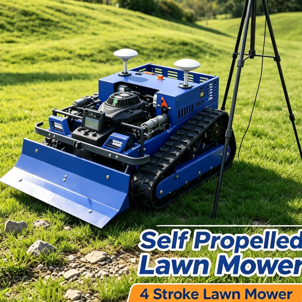 Customized Well Received Lawn Mower Robot Remote Control Lawn Mower For Household Villa Turf Cutting And Private Garden Upkeep