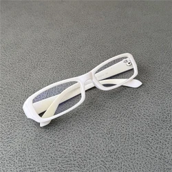 Vazrobe Small White Reading Glasses Women Men Eyeglasses Frame Diopter Nerd Clear Anti Blue Reflection Narrow Face Spectacles