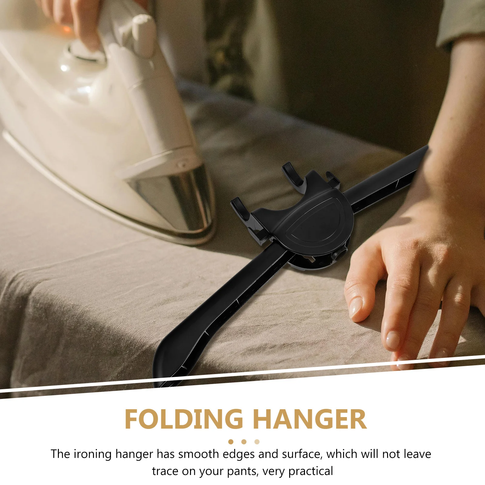 

Foldable Ironing Steamer Hanger for Cotton Coat Shirt Suit Windbreaker Woolen Down Jacket Lightweight Non-Deformable Plastic