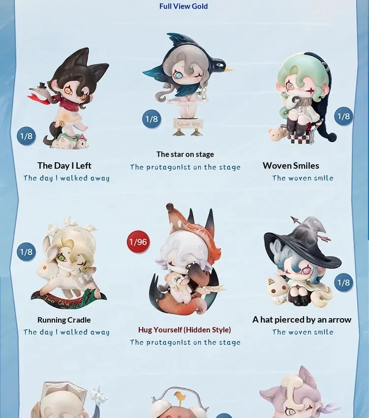 Authentische Moonin Faded Childhood Series Blind Box Niedliche Trendige Sammelfigur Desktop-Deko Ornament Geburtstagsgeschenk für Fans – Detail 1