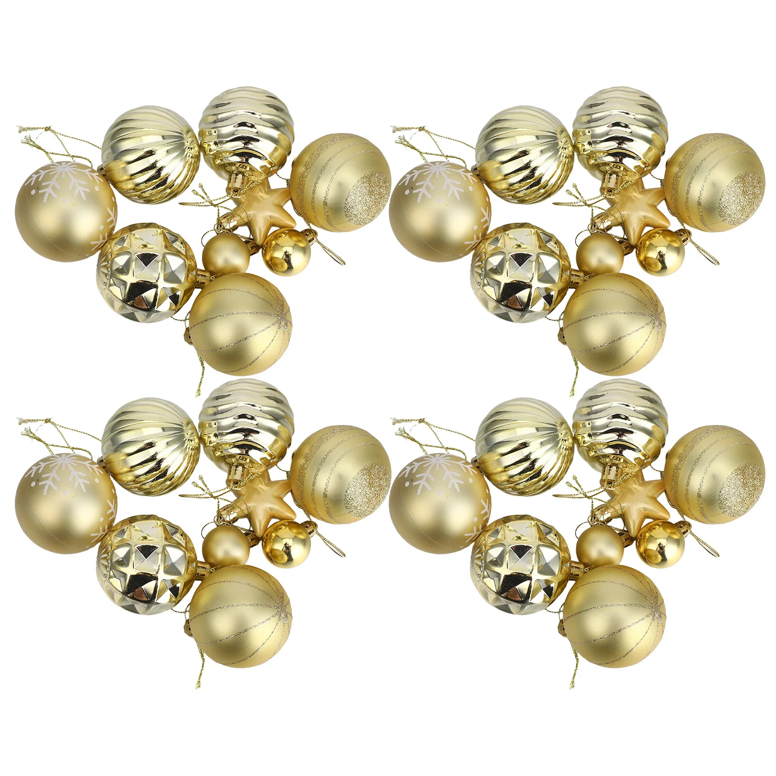 

42Pcs Christmas Ball Hanging Decor Lovely Xmas Tree Hanging Ornaments Holiday Scene Supplies Christmas Tree Pendant