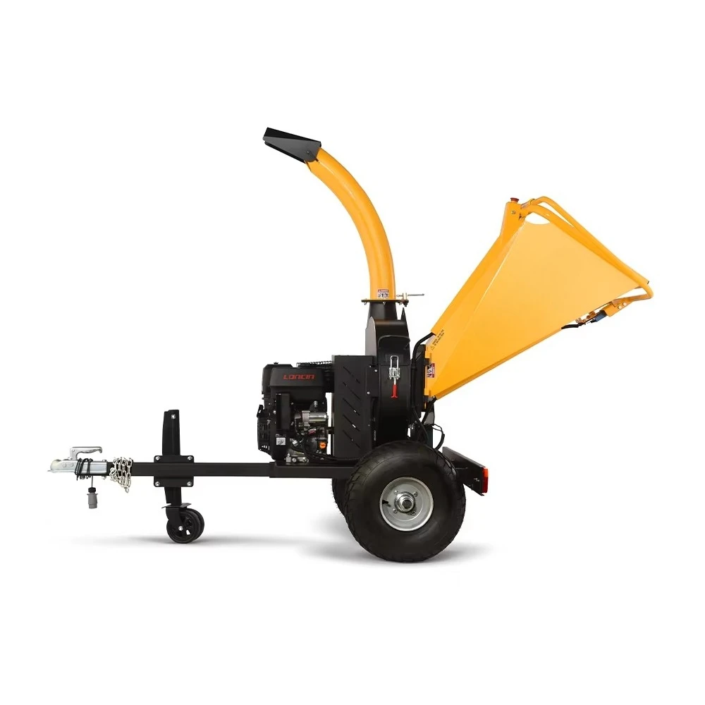 15HP Gas Powered Wood Chipper Shredder Commercial Branch Garden Wood Shredder with Ducar/Loncin/B&S Engine
