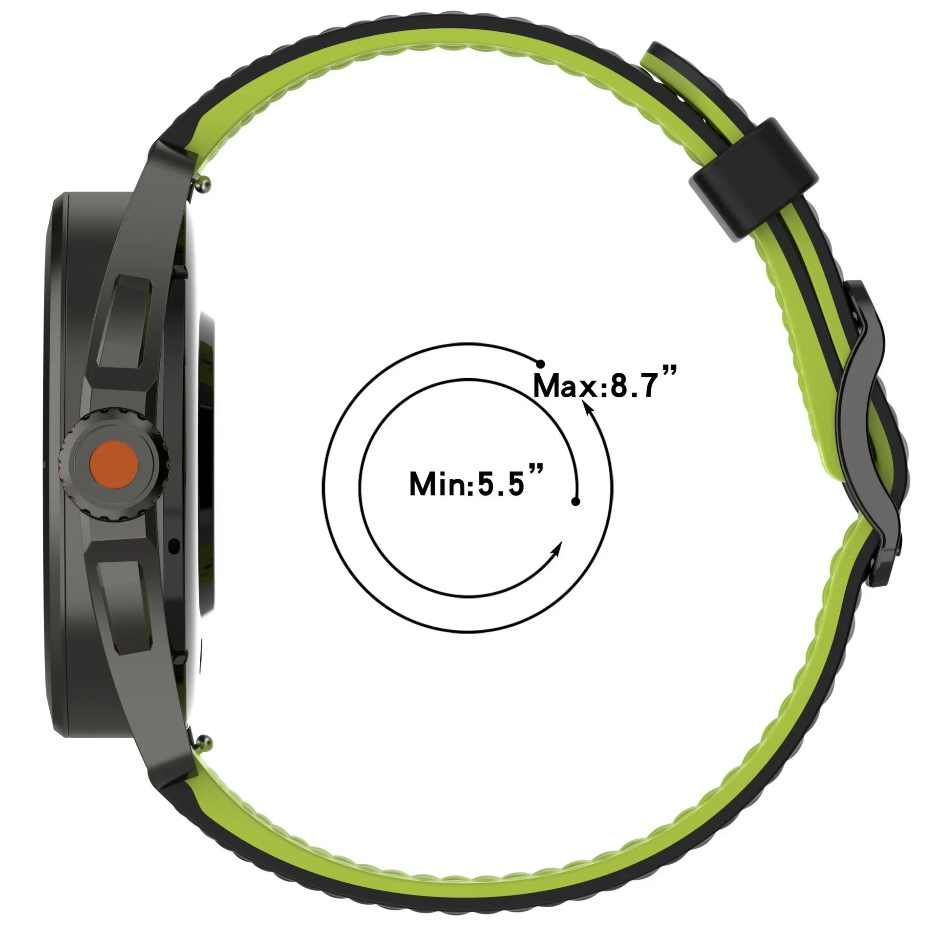 Liquid Silicone Strap for Huawei Watch 4/GT4-5 Pro Color Original Bracelet Galaxy Watch 4/5/6/7 Xiaomi Watch S4/S3/S2/S1 Correa